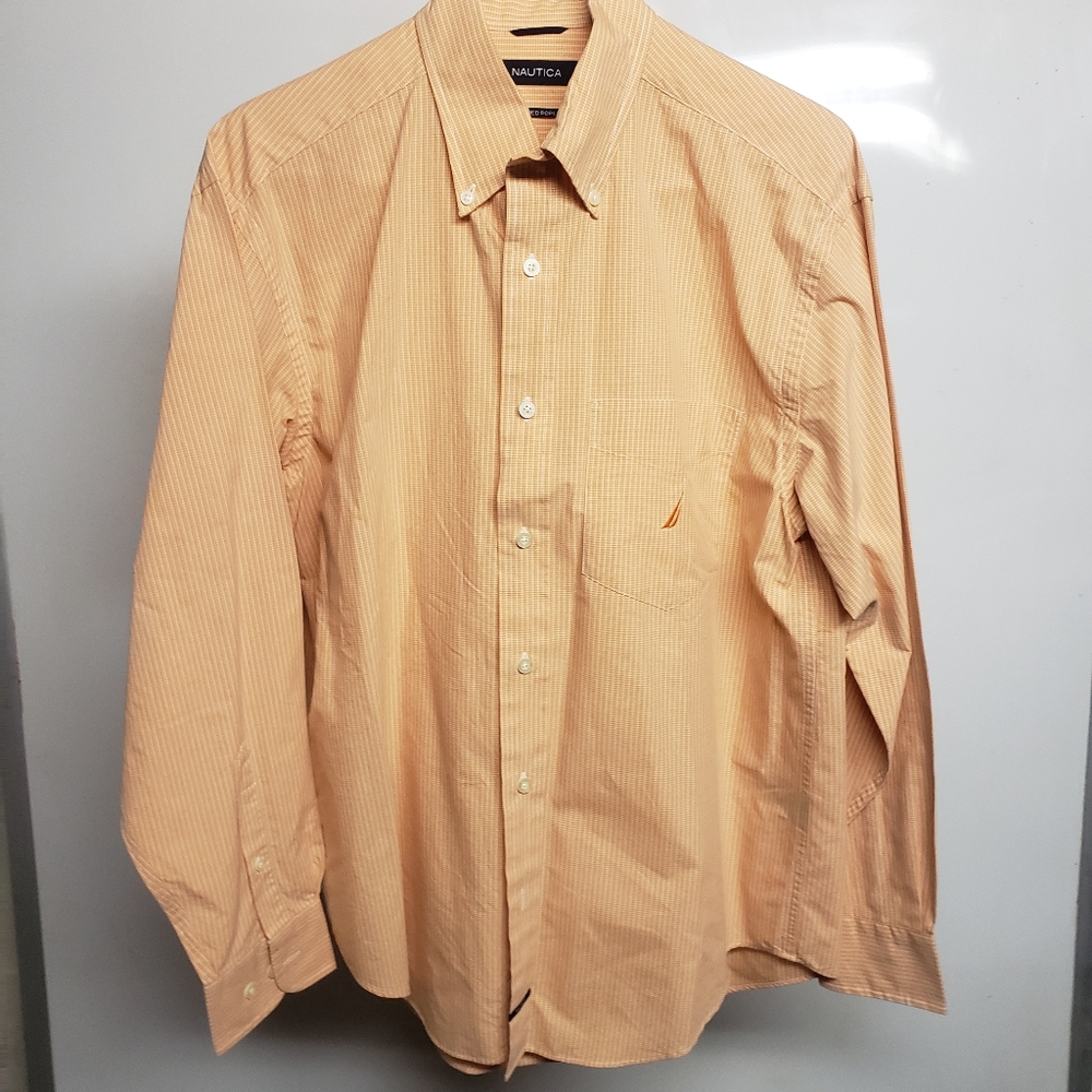 Nautica Sanded Poplin Long sleeve Button Down M